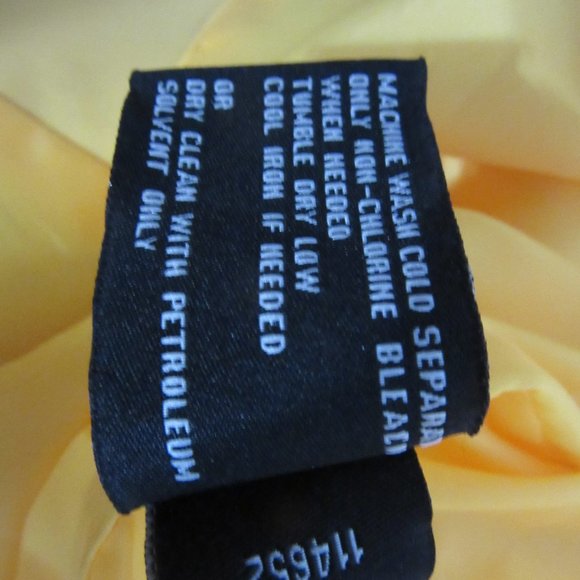 London Fog Yellow Double Breasted Belted Collared Trench Coat Size L Women's - Picture 13 of 13